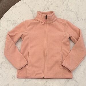 Amazon Essentials Kids Pink Full Zip Fleece Jacket Girls Size M